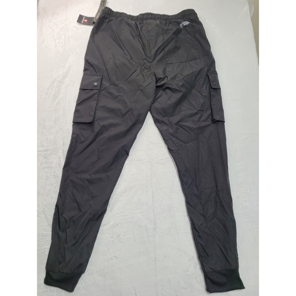 NWT Southpole Tech Utility Cargo Joggers Mens XL Black Mechanical Stretch Pants - Picture 2 of 8